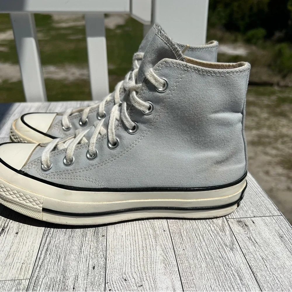 Converse Chuck 70 High Ghosted Light Blue Egret A03447C Women's 7 Men's 5